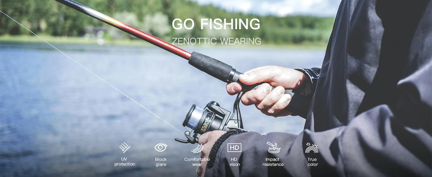 ZENOTTIC Square Polarized Sunglasses for Men
