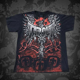 Men's Affliction Style Y2K Graphic Tee – Double-Sided Print