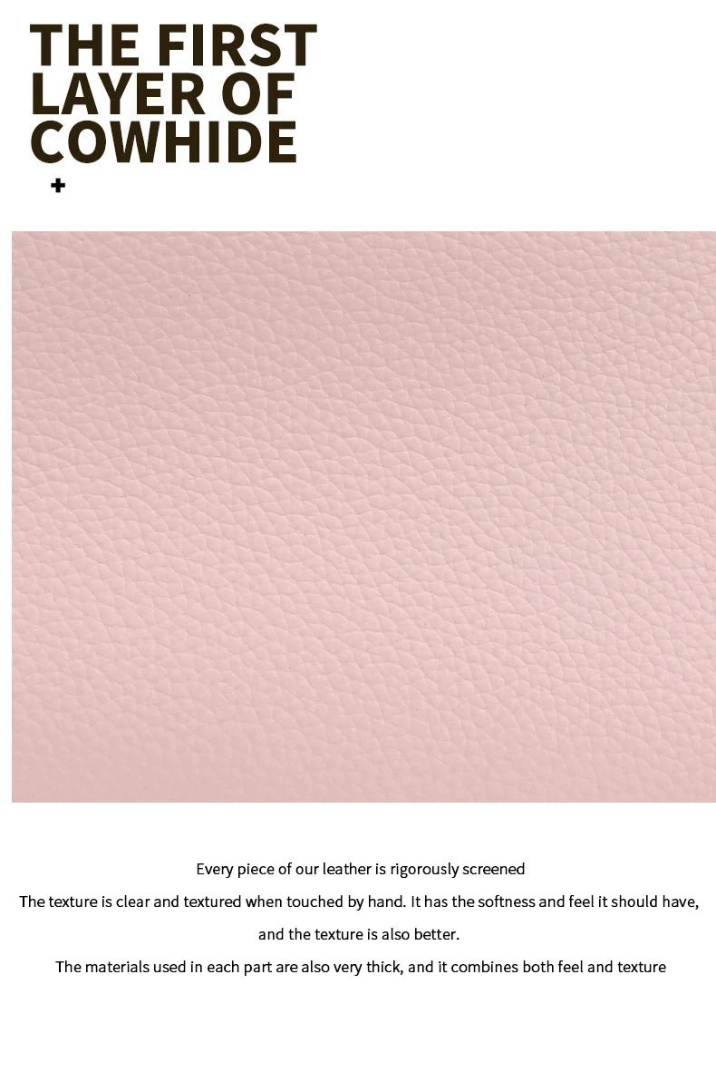Women's genuine leather handbag fashionable retro designer luxury bag high-quality cowhide large capacity casual shopping bag