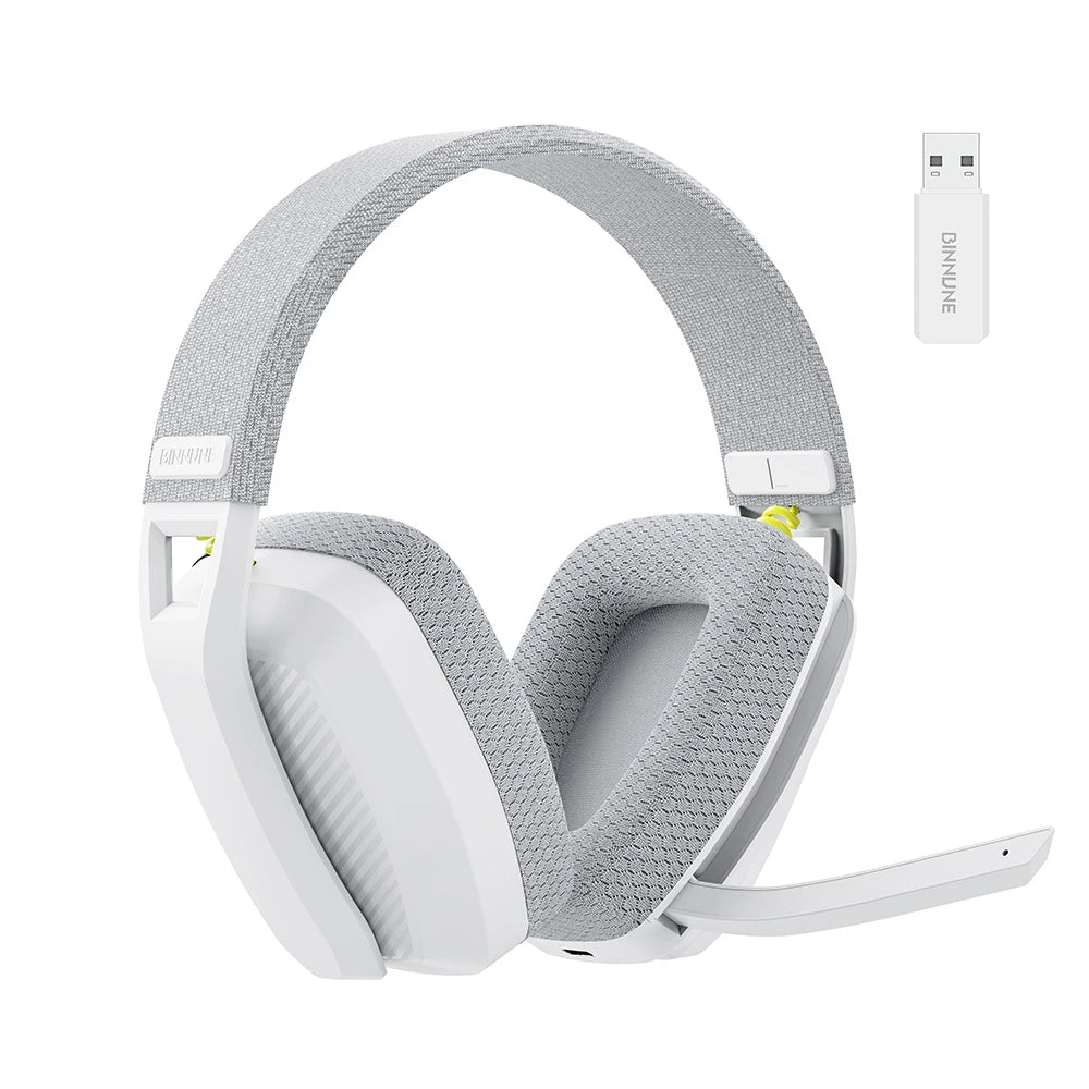 BINNUNE BW06 2.4GHz Wireless Gaming Headset with Mic for PS5 PS4 PC Mac Playstation Bluetooth Gaming headphone with Microphone
