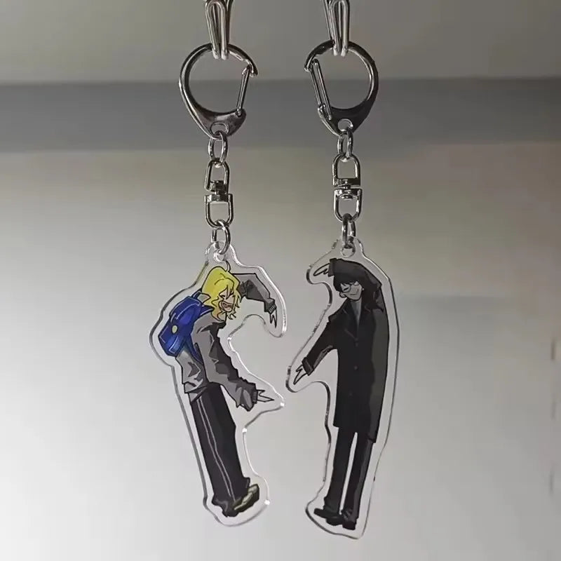 Anime Couple Acrylic Keychain Set