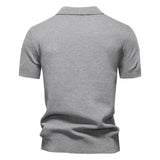 Men's Premium Solid Polo Shirt | Breathable Knit Casual Top