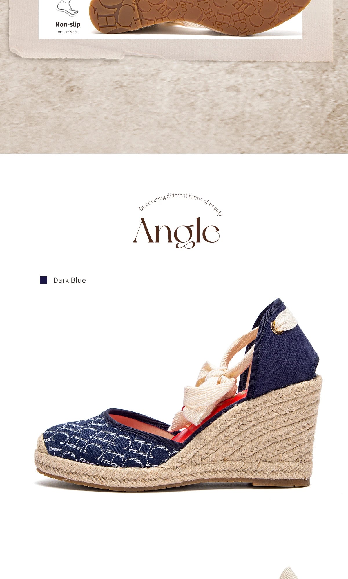 Women's Espadrille Wedge Sandals – Ankle Strap Lace-Up