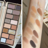 Qianyan Cheeryep 16 Color Eyeshadow Palette Glitter Chamelon Matte Pearlescent Flash Plate Cowherd Sequins