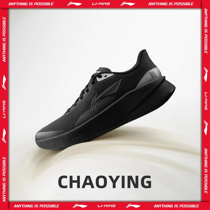 Li-Ning Men's CHAOYING Cushion Running Shoes BOOM Lightweight Springy TEMPO BOUNSE Soft LiNing Comfortable Sneakers ARBW007