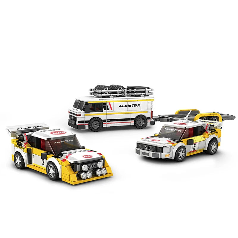 PB8812 Australia S1 Team Building Blocks Kit 3in1 Technical Sports Car E2 Truck Trailer Model Kit Bricks Toys for Adults Gifts