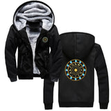 Saint Seiya Men's Thick Zip-Up Anime Hoodie