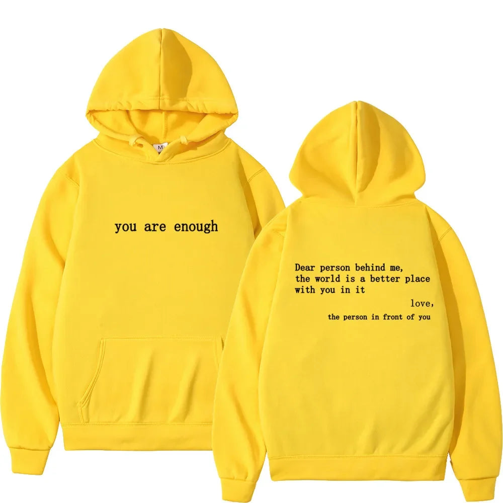 "Dear Person Behind Me" Motivational Hoodie