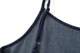AW25 Denim Two-Piece: Loose Shirt & A-Line Slip Dress
