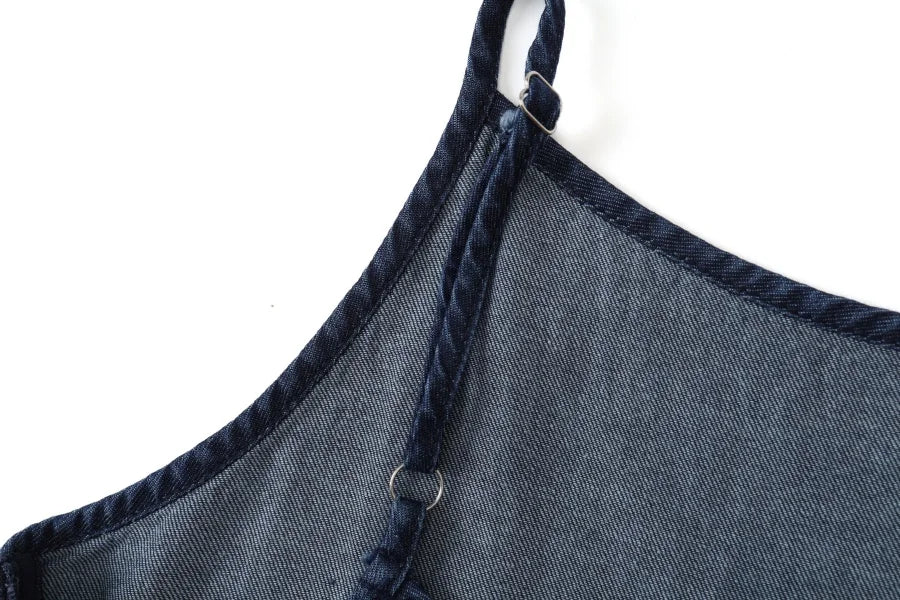 AW25 Denim Two-Piece: Loose Shirt & A-Line Slip Dress