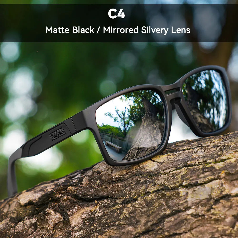 KDEAM New Polarized & Photochromic Sunglasses Unisex Size Square TR90 Sun Glasses For Fishing Golfing Driving Jogging