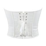 Leopard Print Strapless Corset Crop Top - USA Made Quality