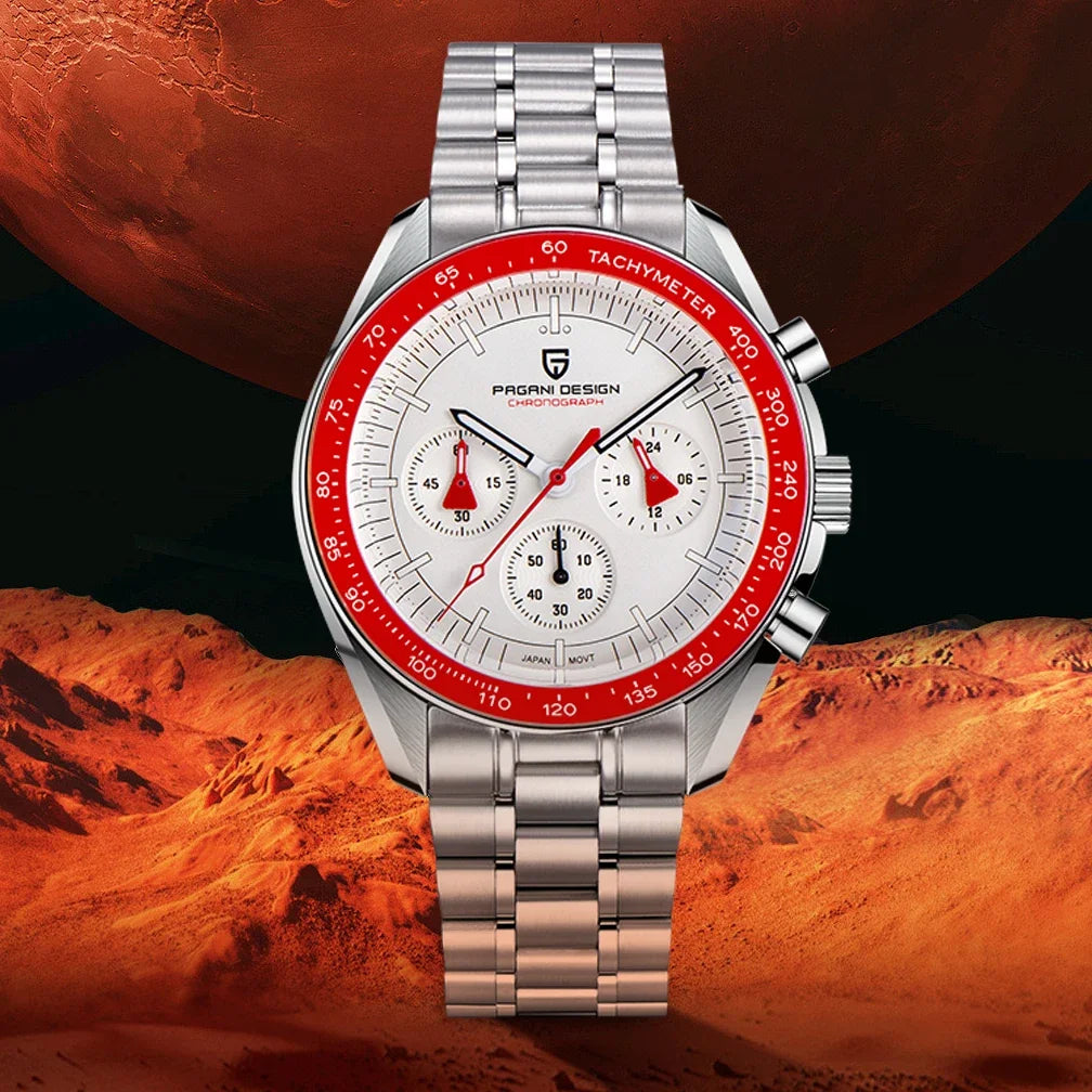 PAGANI DESIGN 2026 New AK Project Men's Watches Luxury Quartz Wrist Watch For Men AR Sapphire Speed Chronograph Automatic Date