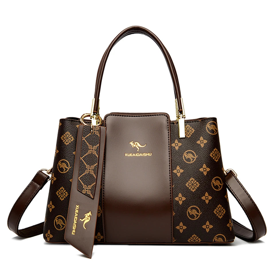 Luxury Print Leather Crossbody & Shoulder Bag