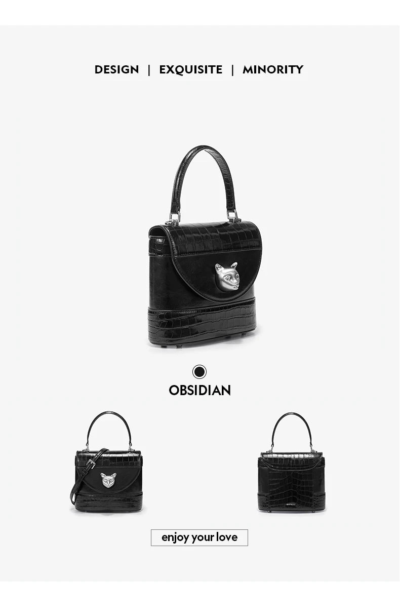 BAFELLI HANDBAG 2026 WOMEN'S NEW LEATHER PURSE EVENING DESIGNER BUCKET CAT LUXURY BRAND FASHION BUSINESS CASUAL BAGS