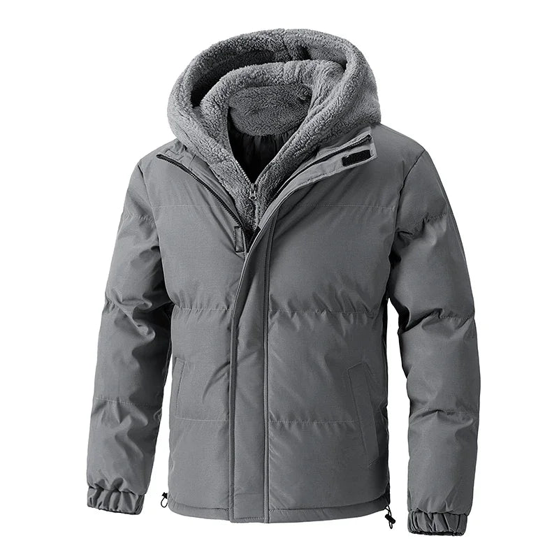 Men's Heavyweight Hooded Puffer Jacket | Plus Size