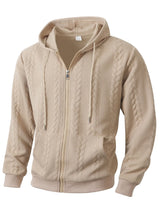 Men's Knit Zip-Up Hoodie