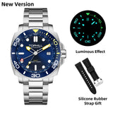 TOPHILL 43mm NH34 GMT Men Watch Automatic Mechanical Wristwatch 300M Dive Sapphire Ceramic Bezel Luxury Luminous 3H Date TD012G