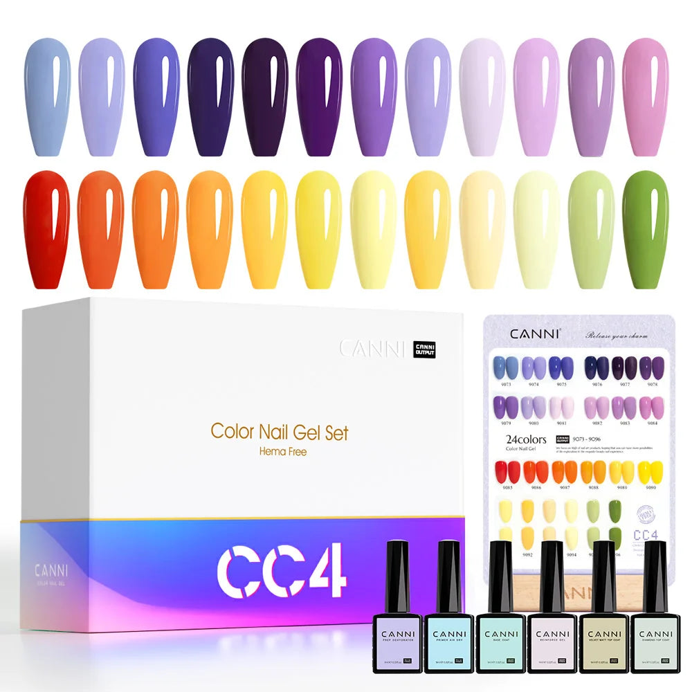 CANNI 30pcs Gel Polish Kit – HEMA & TPO Free CC Collection