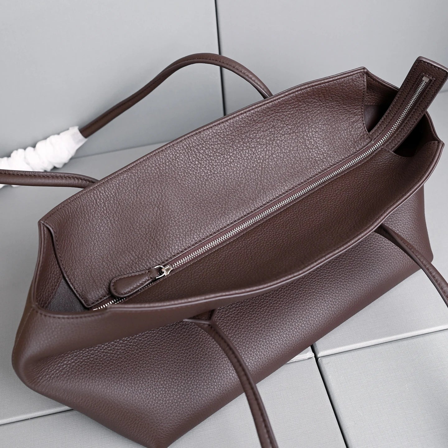 Genuine Leather Tote Bag – Pebbled Top-Grain Cowhide