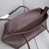 Genuine Leather Tote Bag – Pebbled Top-Grain Cowhide