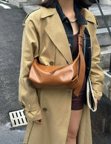 Motingsome Handbag Shoulder Pouch Woman Tote Smooth Cow Leather Crossbody Lady Spring Saddle Red Mini Messenger Purses 2025 New