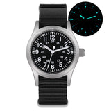 Militado ML05 Vintage Watch VH31 Sweep Second Movement Domed Sapphire Crystal With High Clear AR Coating Luminous 38mm Watches