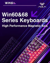 AULA WIN60 WIN68 HE Magnetic Keyboards Esports Rapid Trigger 8K Return RGB Hotswap Wired Gaming Mechanical Keyboard for Pc Gamer