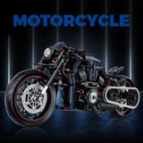 New 1:8 Night Racer Motorbike Building Blocks Sets MOC Bricks Motorcycle Model Christmas Gifts for Boys Kids Children 623pcs