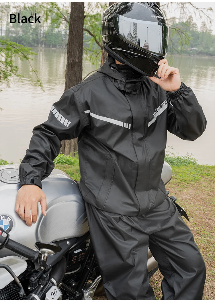Motor Air Motorcycle Raincoat – 2-Piece Riding Suit