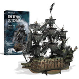 Piececool 3D Metal Puzzle The Flying Dutchman Model Building Blocks Pirate Ship Jigsaw for Teens Brain Teaser DIY Toys