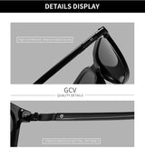 GCV Brand Original Fashion Acetate Polarized Sunglasses Cat Eye Square Frame Fishing Glasses Driving Outdoor Hiking UV400