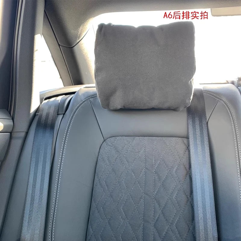 Car Seat Neck Top Quality Support Pillow Soft Headrest With Adjustable Strap from A6 A7 Q7 Q5L for A3 A4 A5 A6 A7 A8 B6 B7