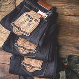 Maden Retro 11.6oz Cotton Selvedge Raw Denim Jeans Tapered Regular Fit Jeans with Zipper Fly High Quality Versatile Men's Pants