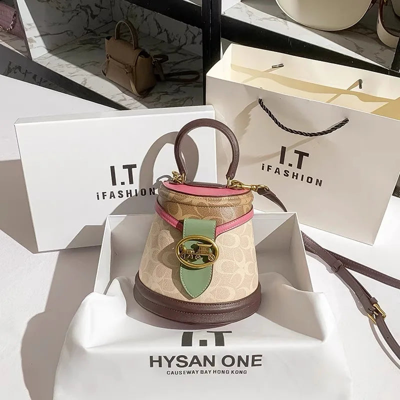 Carriage Emblem Crossbody Box Bag