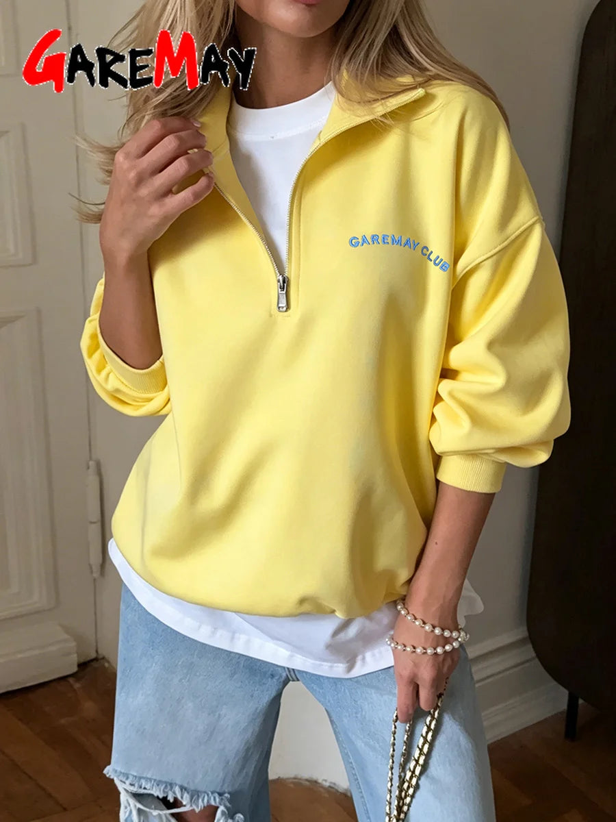Women's Embroidered Relaxed-Fit Sweatshirt