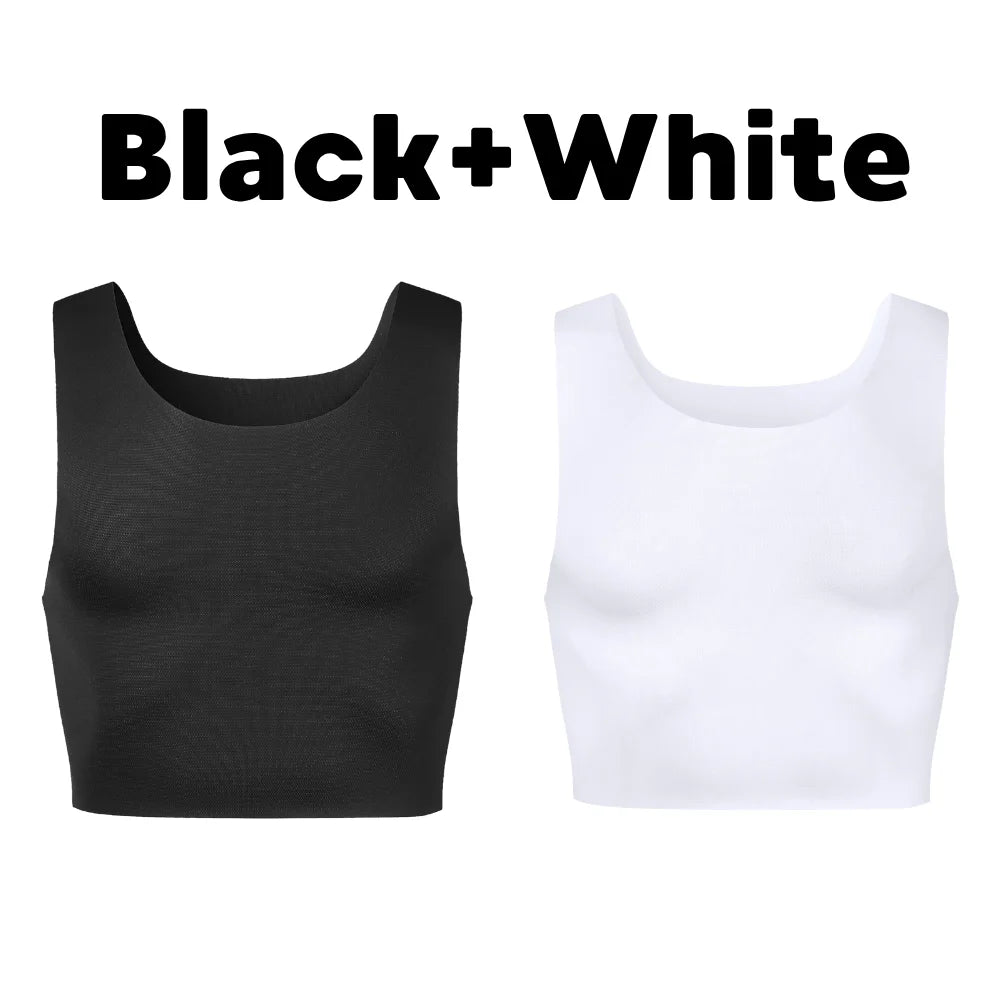 Men's seamless shaping short vest, sleeveless slim fit underwear, high elasticity breathable comfortable vest