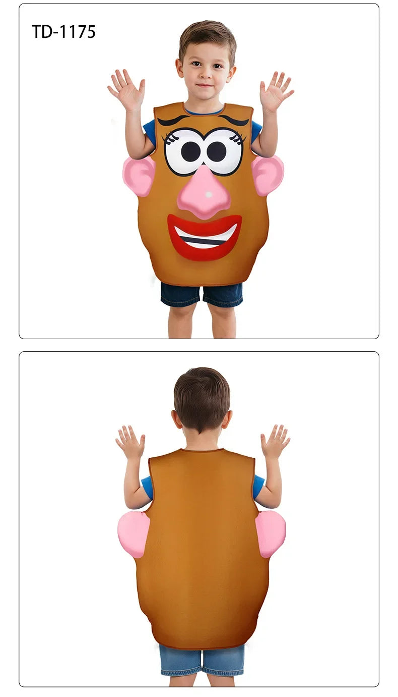 Playful Potato Head Costume for Halloween & Parties
