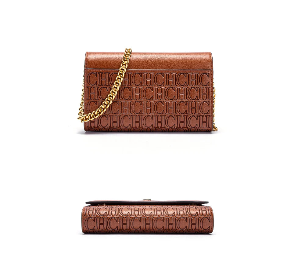 Luxury Letter Print Sequin Crossbody Bag