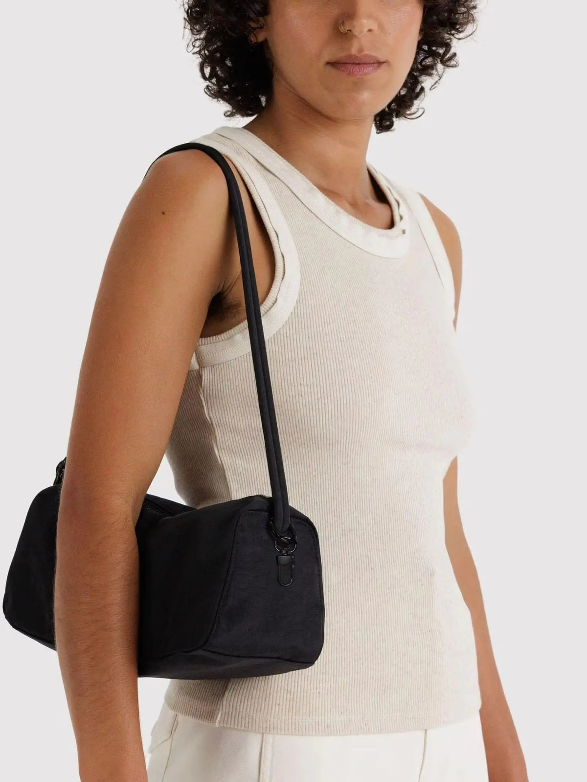 Nylon Mini Loaf Bag Fashion Large Capacity Women Nylon Bowler Bag  Trendy Commuting Shoulder Bags Shopping Crossbody Pack