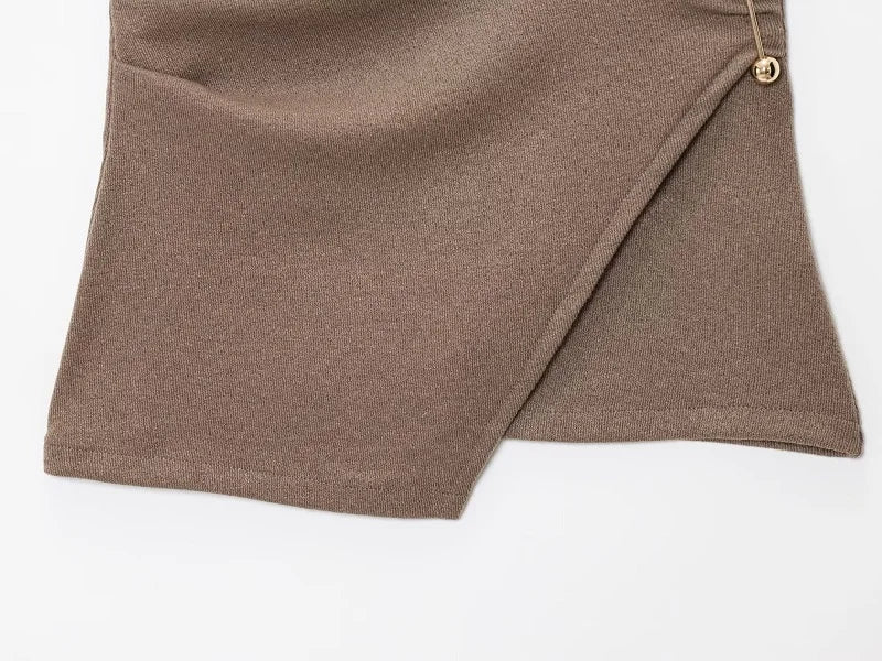 MUJER 2025 Baggy Pants Set 2 Piece Woman Summer Wide Leg Pants Women's Suit Knit Sleeveless Top Woman Outfit Casual Lady Sets