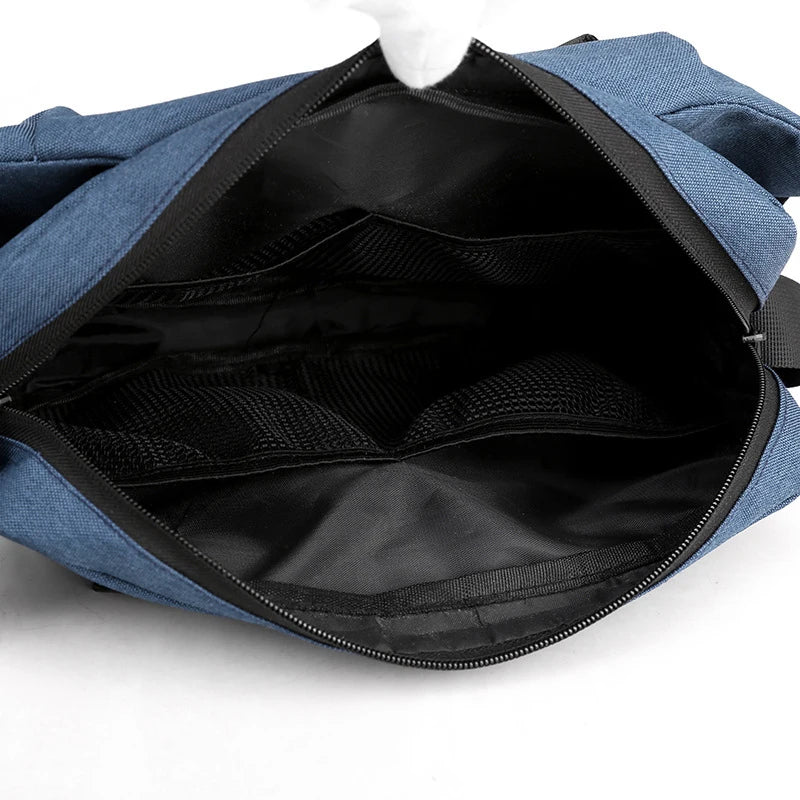 Unisex Nylon Panelled Crossbody Chest Pack