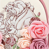 Loungefly Beauty and The Beast Floral Sketch Mini Backpack Shoulder Bag Travel Bag Student Backpack Birthday Gift