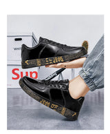 Men's Glitter Lace-Up Streetwear Sneakers