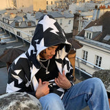Men’s Y2K Star Print Relaxed Hoodie