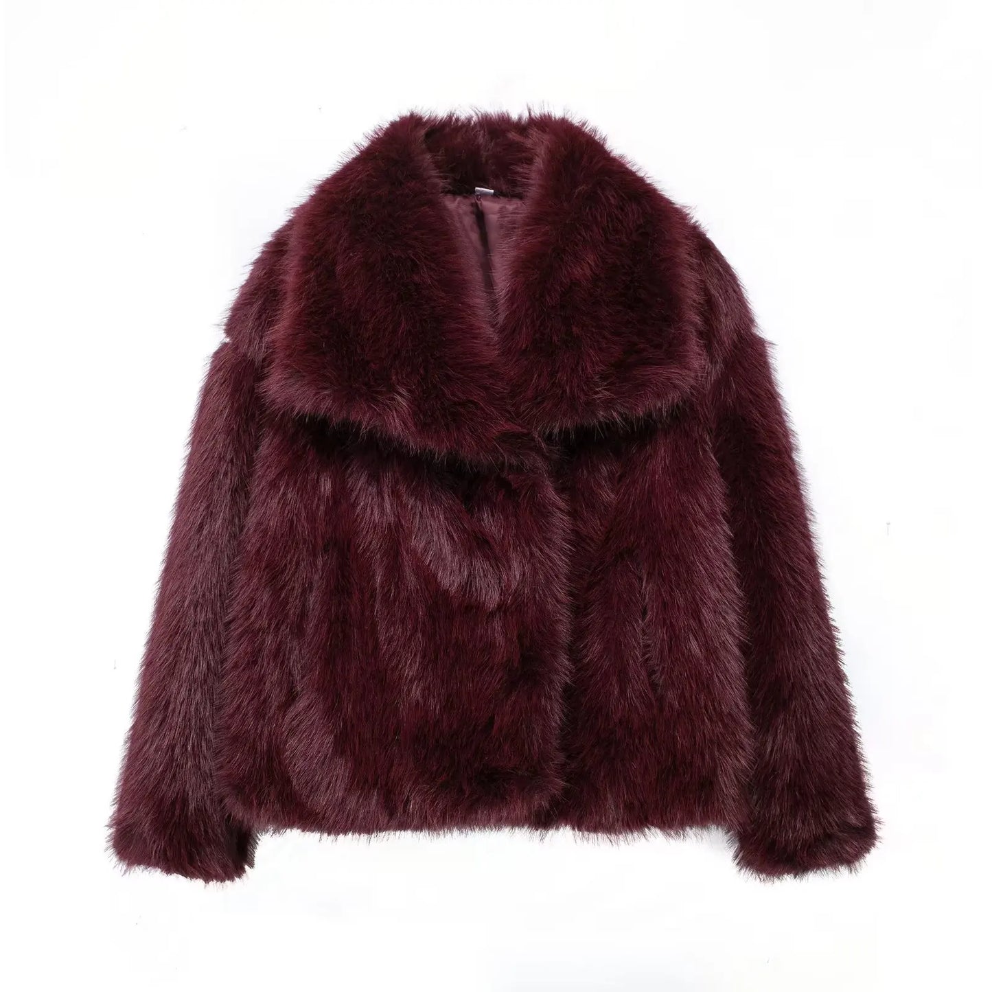 Chic Faux Fur Cropped Jacket