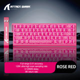ATTACK SHARK X68HE X68Pro He Magnetic Mechanical Keyboard for Pro Gaming 0.01mm Rapid Trigg 8000Hz SOCD/Rs 0.125ms 128K Rate