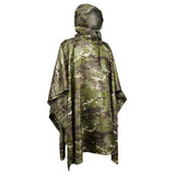 Tactical Camo Raincoat – Packable Waterproof Poncho
