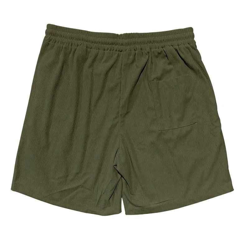 Men's Cotton Cargo Shorts with Elastic Waist