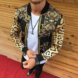 Men's Graphic Print Zip Jacket — Relaxed Street Style
